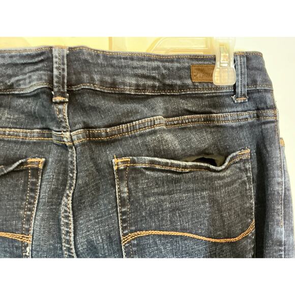 LEE Jeans Women's Dark Wash Regular Fit Boot Cut Stretch Blue Size 14 Medium - Picture 5 of 9